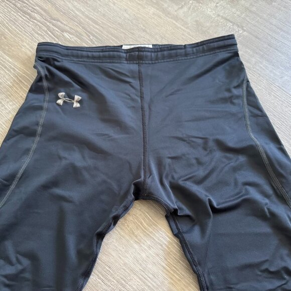 Under Armour Men’s Black ColdGear Fitted Coupe Adjustee Leggings Size Small - Picture 3 of 13